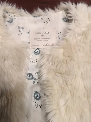 $19.99 • Buy Zara Girls Faux Fur Coat Jacket Size 9/10