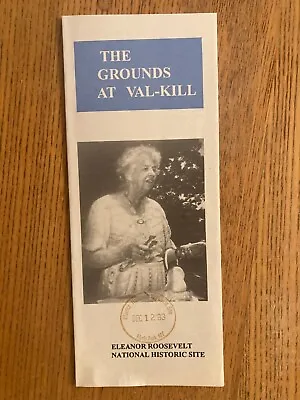 $2.49 • Buy GROUNDS AT VAL-KILL ELEANOR ROOSEVELT NATIONAL PARK Brochure 1992 Passport Stamp