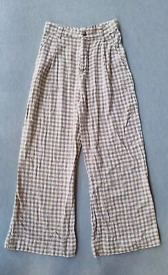 Ghanda Ladies Check 100% Cotton Pants Size 8 • $30