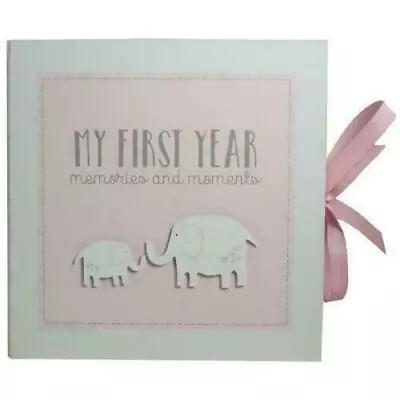 Pink Record Memory Book My First Year Keepsake Baby Shower Gift Girl Memories • £13.99