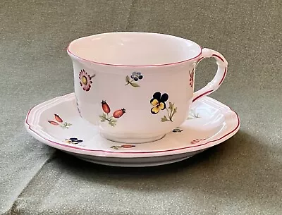 Villeroy & Boch Petite Fleur Flat Cup (2 5/8 ) And Saucer (5 3/4 ) • $11.99