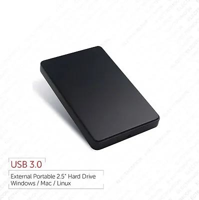 500GB External Portable 2.5  Fast USB 3.0 Hard Disk Drive (HDD) 1 Year Warranty • £24.99