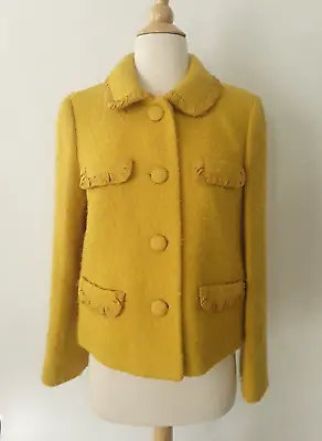 J.crew Yellow  Boucle Wool Blazer Jacket Size 6 • $61.20