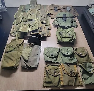 Lot Of Used Us Military Alice Pouches • $175