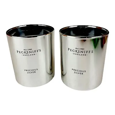 £14.80 • Buy 2x 180g Gorgeous PECKSNIFF'S Precious Silver Candles Shiny New