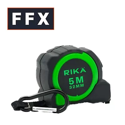 RIKA HTSR006 5m Tape Measure Magnetic With Wide 32mm Fat Blade 3 Year Warranty • £9.95