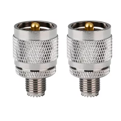 2 PCS Mini-UHF Female To UHF PL259 Male RF Coaxial Adapter USA Stock## • $9.99