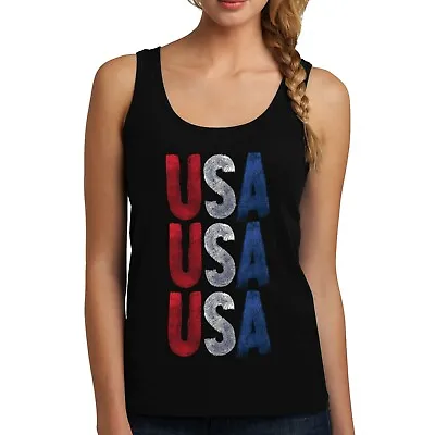 £11.95 • Buy Velocitee Ladies Vest USA America American Design Slogan A21702