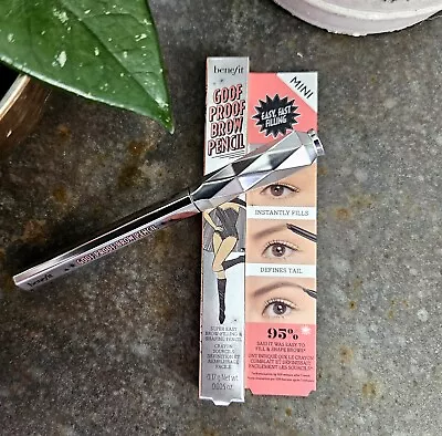 2 Tubes Benefit Goof Proof Brow Pencil Mini *WARM LIGHT BROWN 3* .005 Oz. NIB! • $19