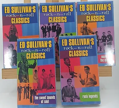 Lot Of 5 Ed Sullivan's Rock-n-Roll Classics (2000) VHS Time Life Video • $39.89