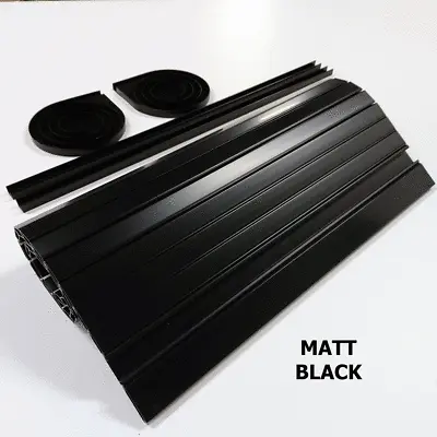 Tambour Door ( Roller Door ) Campervan Motorhome Quality MATT BLACK Finish • £48