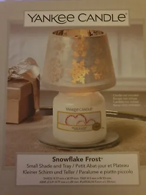 £16.99 • Buy Yankee Candle Snowflake Frost Small Shade & Plate Set.