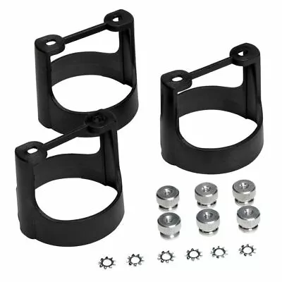 AutoMeter Gauge Bracket Kit 2-1/16  Black Composite Qty 3 2230 • $30.84