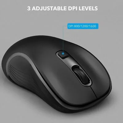 Wireless 2.4GHz Optical Mouse Mice & USB Receiver For PC Laptop Computer DPI NEW • $6.29