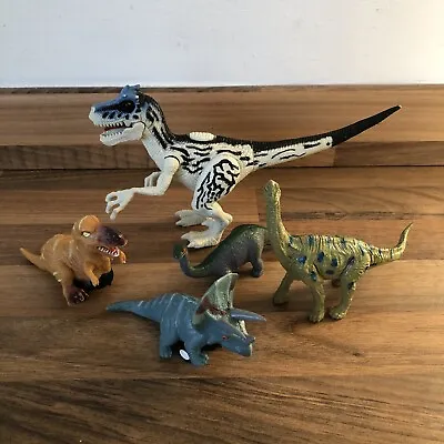 Dinosaur Toy Bundle Interactive (Pull Back W/ Wheels Chomping Action Etc) • £12.99