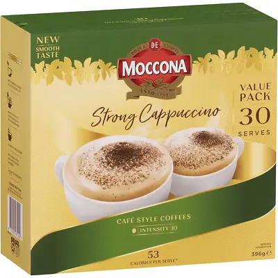 Moccona Strong Cappucinno Coffee Sachets 30 Pack • $14.80