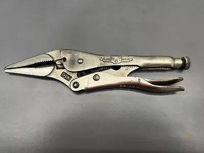 (j) Vintage Petersen Dewitt Vise Grip 9ln Long Nose Locking Pliers - Made In Usa • $37