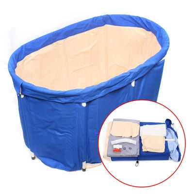 $59 • Buy Portable Inflatable Bathtub Bathroom Outdoor Adult Children Ice Bath W/ Cover