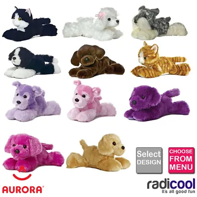 £6.85 • Buy Aurora MINI FLOPSIE CATS & DOGS PLUSH Cuddly Soft Toys Childrens Gift Brand New