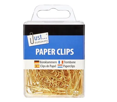 120 Assorted Hanging Paper Clips - Original Metal Paperclips - Storage Box - New • £1.63