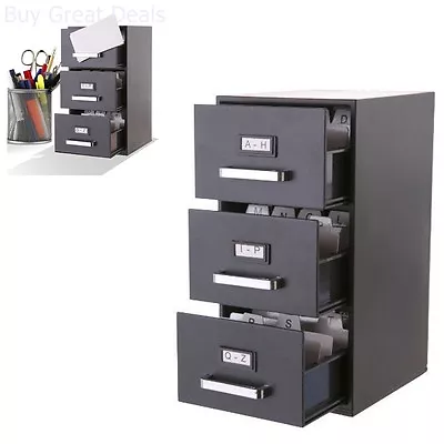 3-Drawer MINI Filing Cabinet Storage Office Home Organization Tool 9 Hx 6 Dx 5 W • $33.98