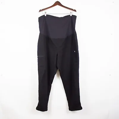 Figs Maternity Scrub Pants Sz XL Technical Collection Black Stretch • $29.99