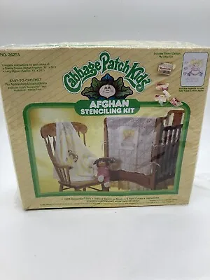 Vintage 1984 Cabbage Patch Kids Afghan Stenciling Kit NEW • $26