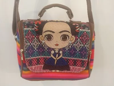 Friday Kahlo Handbag Mexican Girl Art Purse/ Bolsa Artesanal Mexicana • $15.49