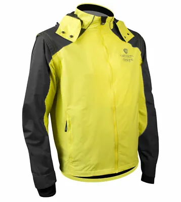 Aero Tech Men's Aero Reflective Cycling Rain Coat - Waterproof Jacket With Zip-O • $199.99