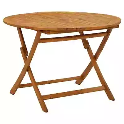 Folding Garden Table Outdoor Dining Table Side Table Solid Wood Acacia VidaXL • £48.99