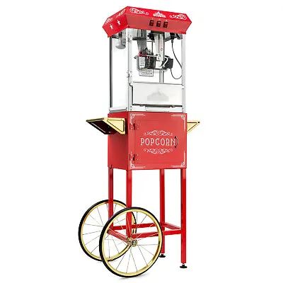 Vintage Style Popcorn Machine Maker Popper With Cart And 10-Ounce Kettle • $284.99