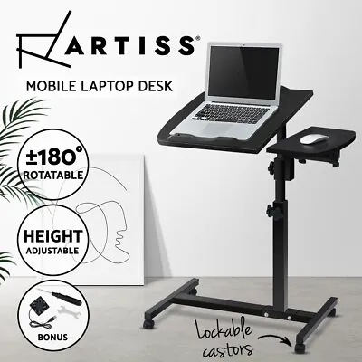 Artiss Laptop Table Portable Desk Mobile Adjustable Notebook Computer PC Stand • $49.95