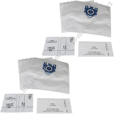 £8.99 • Buy 10 GN Type Vacuum Hyclean Dust Bags + Filter For Miele S424I S426I S428I S434I