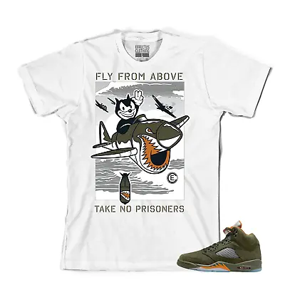 Tee To Match Air Jordan Retro 5 Olive. Fly Olive Tee • $24