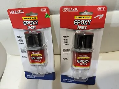 2 Pk Epoxy Quick Adhesive Glue Sets  5 Min Mix   Metal Glass  Plastic Model Toys • $2.76