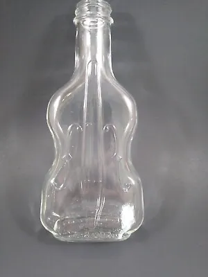 Vintage Clear Glass Cello/Violin Shape Bottles Empty Lot Of 2 Made In Italy • $16.70