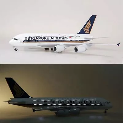 $99.95 • Buy 1: 160 Singapore Airlines A380 Plane Model / LED LIGHT & Wheel Aircraft Gift