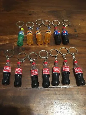 Coca Cola Pepsi Fanta Sprite Keyring 13 Item Bundle Christmas Tree Hanging  • £29.99