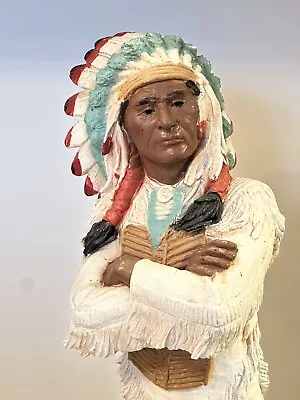 Vintage Native American Cigar Store Statue 31  Universal Statuary 1980 #752 • $385