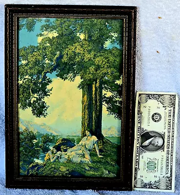 Original 1920s Maxfield Parrish Print  Hilltop  The House Of Art NY W Label • $28.88