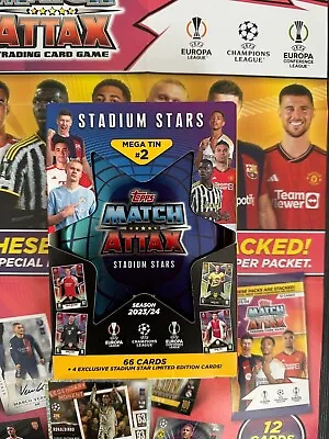 Mega Tin 2 Stadium Stars New & Sealed - Match Attax 2023 / 2024 23 / 24 • £13.99