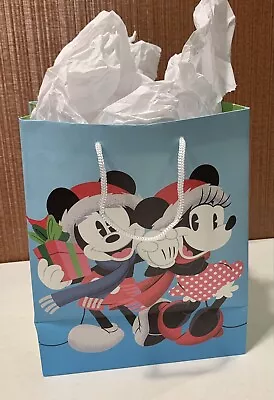 Mickey/Minnie Mouse Hallmark Official 7 3/4 X 9 3/4 Inch Gift Bag W/ Gift Paper • $11.99