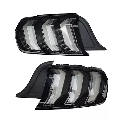 Tail Lights For Ford Mustang LED Sequential Turn Signal Smoke Clear Euro Style • $273.61