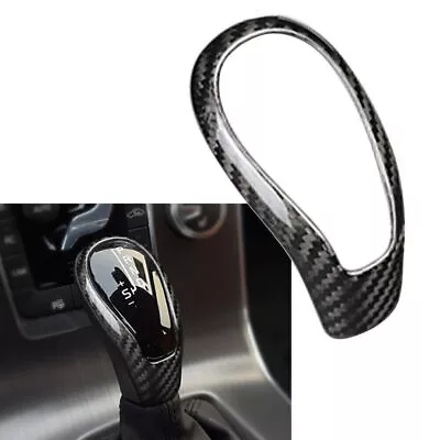 Carbon Fiber Gear Shift Knob Cover Sticker Trim For Volvo S60 V60 XC60 V40 • $32.08