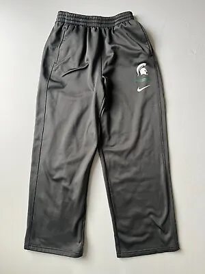 Nike Michigan State Spartans YOUTH / KIDS XL Polyester Pants Grey GUC Activewear • $19.95