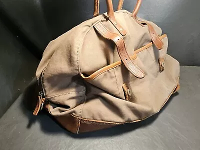 💥 Vtg Banana Republic Canvas Leather Duffel Photographer  Travel & Safari  Bag • $129