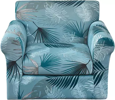 2 Piece Chair Cover Stretch Sofa Couch Slipcovers Printed Armchair Cover With Se • $44.99