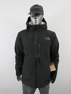 Mens The North Face Descendit Insulated Heatseeker ECO Hooded Ski Jacket - Black • $223.96