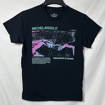 Michelangelo C. 1511 Creazione Di Adamo Small T-Shirt Art Graphic Tee Artist S • $9.99