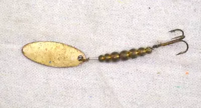 Vintage CP Wing Fishg Lure Spinner Bate France Gold Silver • $4